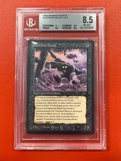 Magic MTG - Guardian Beast - Arabian Nights - BGS 8.5 Q++ (9.5 Edges) NM-MT+ - Image 1