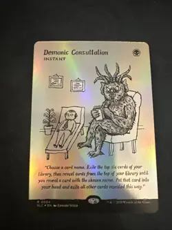 MTG Demonic Consultation - Secret Lair FOIL Encyclopedia of Magic R004 - Image 1