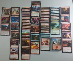 Magic 100 Commander Deck Lathliss Mono Red Dragon Tokens MTG Ready To Play - Image 1