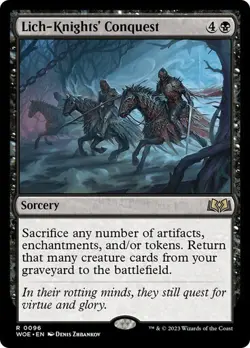 Lich-Knights' Conquest Wilds of Eldraine MTG Magic The Gathering - Image 1