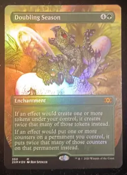 Magic: The Gathering Doubling Seasons (Borderless) Foil Double Masters - Image 1