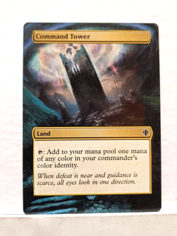 Command Tower Commander 2017 MTG Magic Hand Painted Altered Extended Art - Image 1