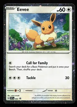 Eevee 043 Cosmos Holo Scarlet & Violet Promo Pokemon Card FREE SHIP - Image 1