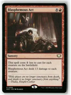 Blasphemous Act Commander: Edge Of Eternities Magic MTG NM - Image 1