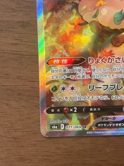 Leafeon V 071/069 SR S6a SA ALT ART Eevee Heroes 2021 Pokemon Card Japanese - Image 4