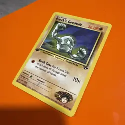 Pokemon TCG - BROCK'S GEODUDE - 68/132 - 1ST EDITION - GYM CHALLENGE 2000 - LP - Image 1