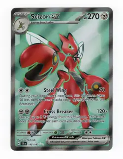 Scizor ex 195/162 SV05: Temporal Forces Holo Pokemon TCG Card - Image 1