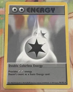 Pokemon TCG Double Colorless Energy Base Set Regular Card 096/102 - Image 1