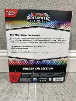 Pokemon Scarlet & Violet Prismatic Evolutions Binder Collection/ New/Sealed - Image 4