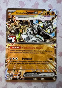 Pokemon TCG Cornerstone Mask Ogerpon EX Prize Pack Series 6 Stamped NM - Image 1