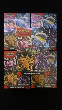 Pokemon Paldean Fates Booster Bundle Lot x5! - Image 1