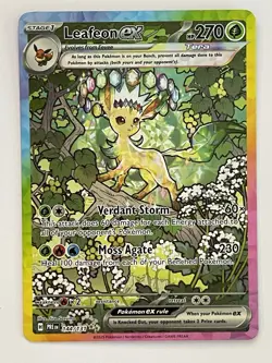 Pokemon Leafeon EX Prismatic Evolutions 144/131 Special Illustration Rare (SIR) - Image 1