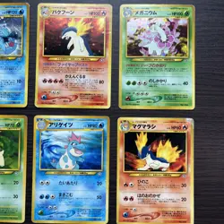 Typhlosion Feraligatr Meganium Premium File set Holo Japanese Pokemon Chikorita - Image 3