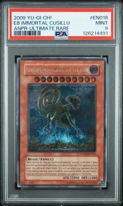2009 Yu-Gi-Oh! Ancient Prophecy EN016 Earthbound Immortal Cusillu Ult. PSA 9 - Image 1
