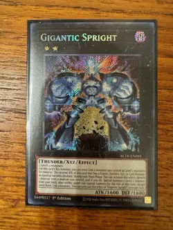 Yugioh - Gigantic Spright Secret Rare BLTR-EN091, Near Mint, 1st Edition - Image 1