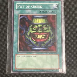 Yugioh! Pot of Greed SD2-EN017 Lp - Image 1