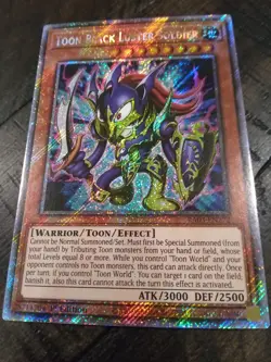 *** TOON BLACK LUSTER SOLDIER *** (PLATINUM SECRET RARE) RA03-EN272 YUGIOH! NM - Image 1