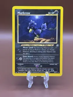 Murkrow 24/111 Rare Neo Genesis Pokemon Card - Image 1
