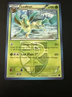 Leafeon 11/116 Plasma Freeze Non-Holo Card LP/NM Condition - Image 1