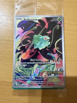 Pokemon TCG Mega Evolutions Bulbasaur Box Topper Promo Card VF/NM 2025 - Image 1
