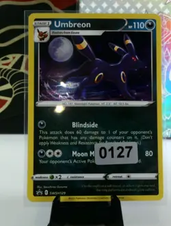 Pokemon TCG Sword & Shield Umbreon Holo Black Star Promo Card SWSH129 - Image 1