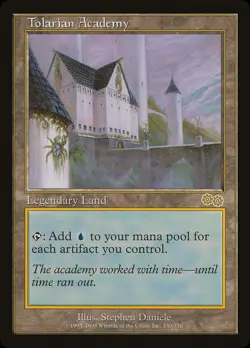 Tolarian Academy Urza's Saga Magic: The Gathering custom card - Image 1