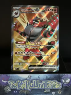 Pokemon Card Incineroar ex 187/162 Temporal Forces Full Art Ultra Rare NM - Image 1