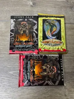 Lot of 2 Arcadia King Ironheart's Madness and 1 Wyld Hunt Story Packs Cards - Image 1