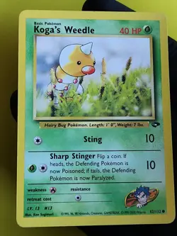 Koga's Weedle 82/132 - Gym Challenge - Pokemon Card - Image 1
