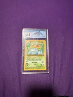 VENUSAUR HOLO 1999 Pokemon Card Base Set Unlimited WOTC CGC 6.5 EX/NM Graded - Image 1