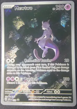 Mewtwo 052 Scarlet & Violet Promo Card Holo Illustration Rare Pokemon NM - Image 1