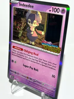Indeedee 154 Pokemon Card TCG SV: Scarlet & Violet Black Star Promo NM - Image 3