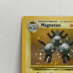 Pokemon TCG Magneton Base Set Holo Unlimited Rare Card 9/102 LP Condition - Image 2