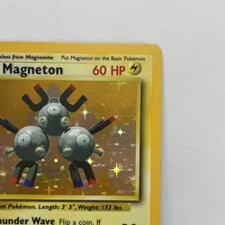 Pokemon TCG Magneton Base Set Holo Unlimited Rare Card 9/102 LP Condition - Image 3