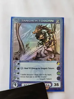 Chaotic TCG Tangath Toborn Max Energy Super Rare Creature Card NM - Image 1