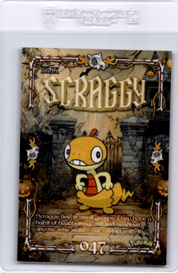 Peruvian Halloween pokemon Card Scraggy - Image 1
