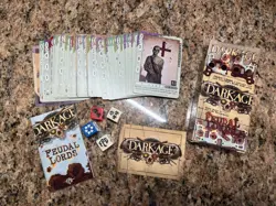 Dark Age Feudal Lords Starter Deck, 65 cards, 4 Special Dice, Sticker - Complete - Image 1