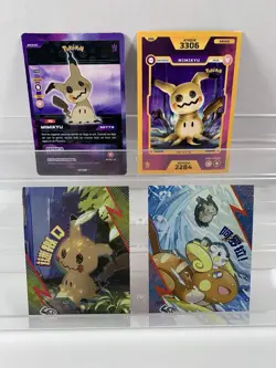 Pokemon Lot of 28 Cards and Stickers All Mimikyu #778 Mimikyu Pokemon Lot - Image 4