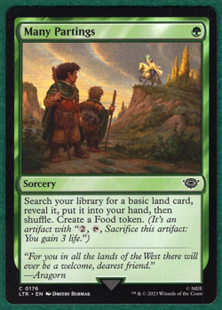 Many Partings - Universes Beyond: Tales of Middle-Earth LTR #176 - MTG Card - Image 1