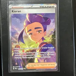 Pokemon TCG Kieran Sir 174/131 Prismatic Evolutions Holo Card NM - Image 1