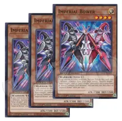 Yugioh - Imperial Bower x 3 - 1st Edition LP - Plus Free Holo Card - Image 1