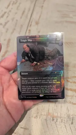Tragic Slip R Foil #7043 | SLD Secret Lair The Office Bonus Card | MTG - Image 1
