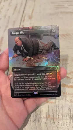 Tragic Slip R Foil #7043 | SLD Secret Lair The Office Bonus Card | MTG - Image 4