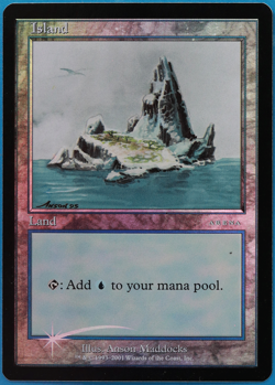 Island (Arena 2001 Ice Age Promo) FOIL NM MTG MAGIC CARD (495417) ABUGames - Image 1