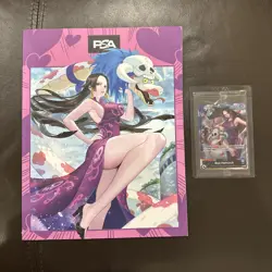Boa Hancock PSA Promo One Piece TCG Bandai Rare Card OP07-038 Foil with Magazine - Image 1