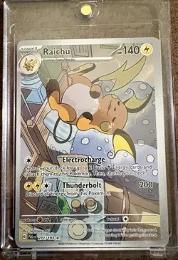 Pokemon TCG Raichu Holo Card 211/193 Paldea Evolved Near Mint - Image 1