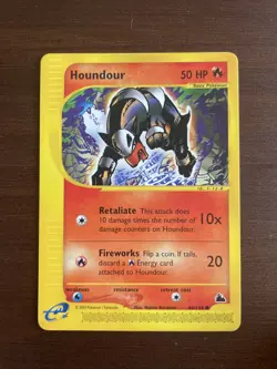 Houndour 66/144 Skyridge - Non-Holo Pokemon Cards TCG WOTC E-reader - NM - Image 1