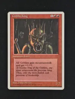 MTG: 4th Edition - Goblin King - MP - Image 1