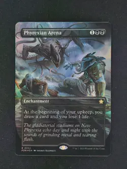 MTG: Foundations - Borderless Foil - Phyrexian Arena - NM - Image 1