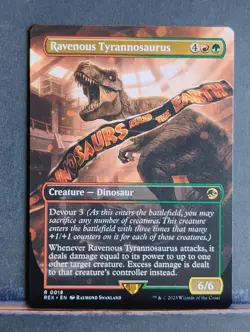Ravenous Tyrannosaurus (Borderless); Universes Beyond: Jurassic World... - Image 1